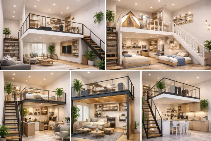 Mezannine Ruang Rumah Estetik di Summarecon Tangerang